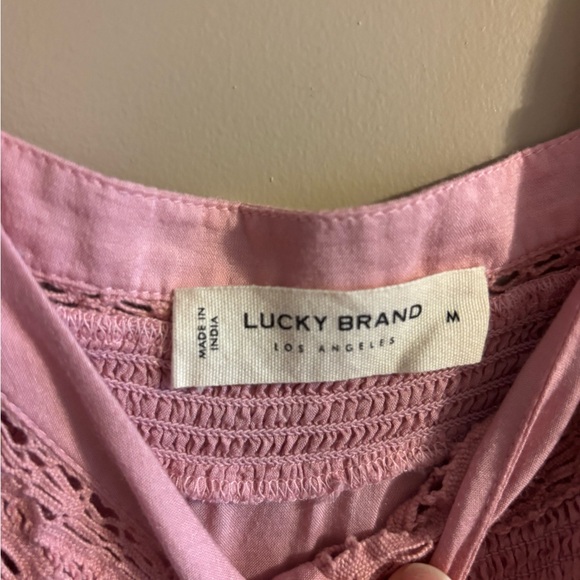 Lucky Brand Pink Ruffle Top - Picture 6 of 7